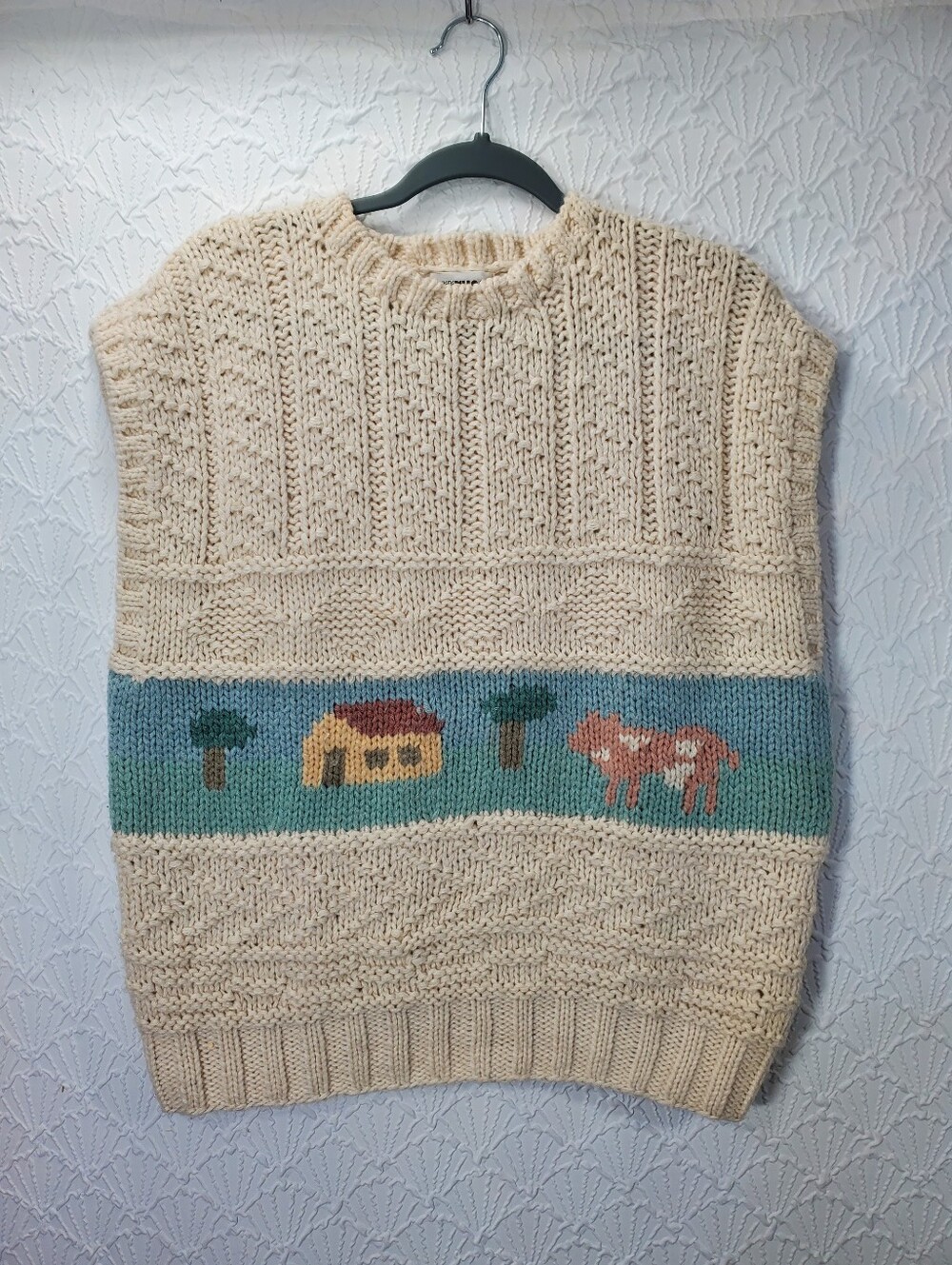 Grandma Core Farm Knit Sweater Vest